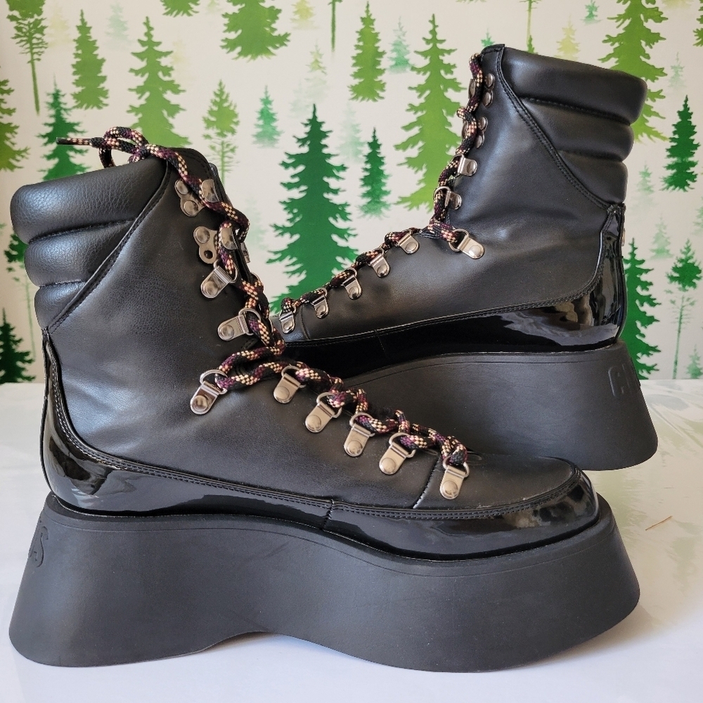 New Circus NY By Sam Edelman Black Platform Gail Boots. - Picture 2 of 8